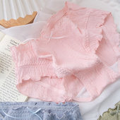 内裤 2025新款 泡泡棉中腰大码 女胖MM200斤中腰抗菌里档日系甜美