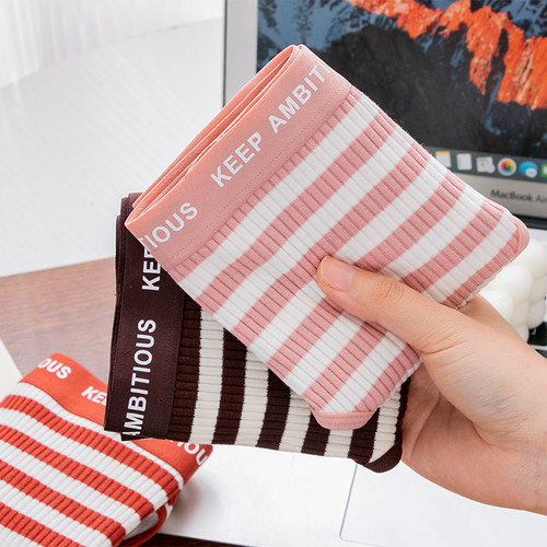 美式运动风A类婴儿棉条纹少女大码胖MM200斤内裤女中腰纯棉全棉裆