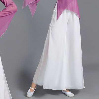 高腰古典舞蹈服练功服身韵纱衣