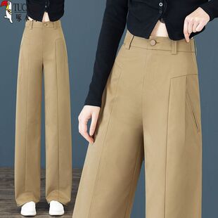宽松显瘦气质百搭休闲裤 啄木鸟时尚 女2025春秋新款 直筒阔腿裤 西装