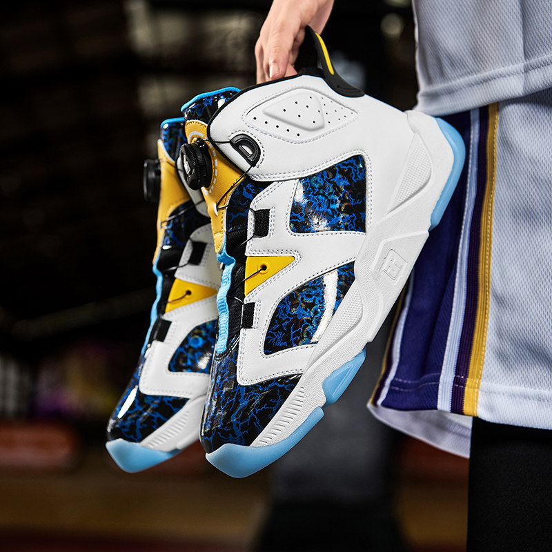 艾弗森篮球鞋童鞋男女2025新款夏季大童小学生耐磨训练高帮运动鞋