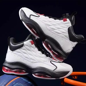 艾弗森篮球鞋男春夏防水新款免系鞋带全掌气垫旋转扣加绒运动鞋