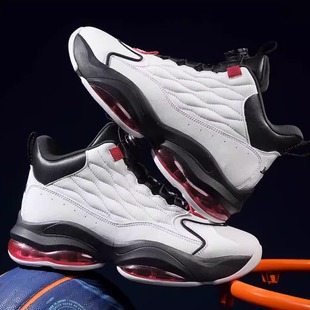 艾弗森篮球鞋男秋冬加绒防水新款免系鞋带全掌气垫旋转扣运动鞋