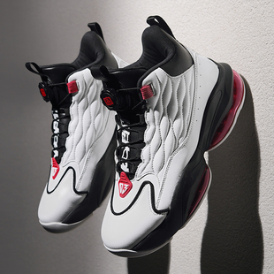 艾弗森篮球鞋高帮2025秋冬官方新款防水加绒免系鞋带气垫防滑男鞋