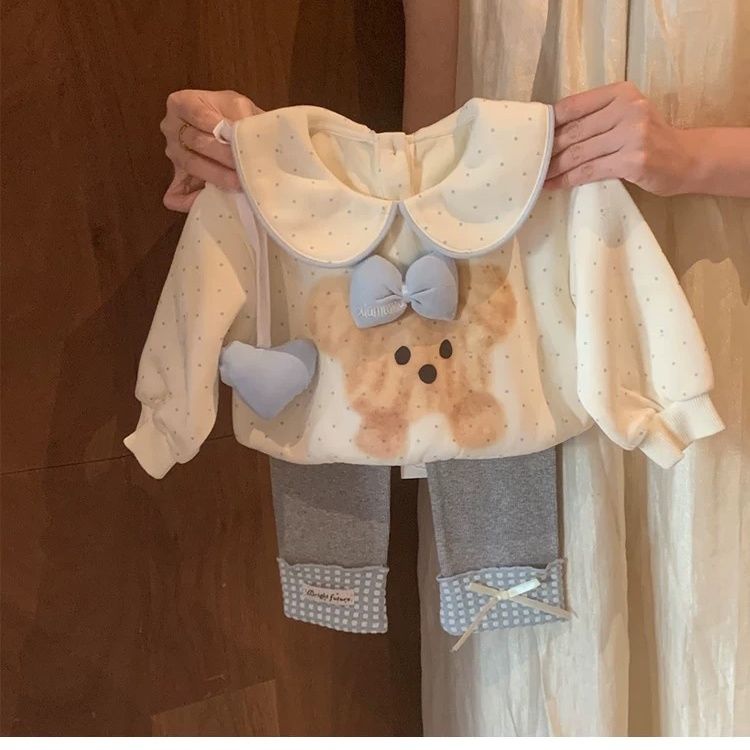 女童卫衣套装春秋装儿童新款小童宝宝洋气长袖上衣长裤子两件套