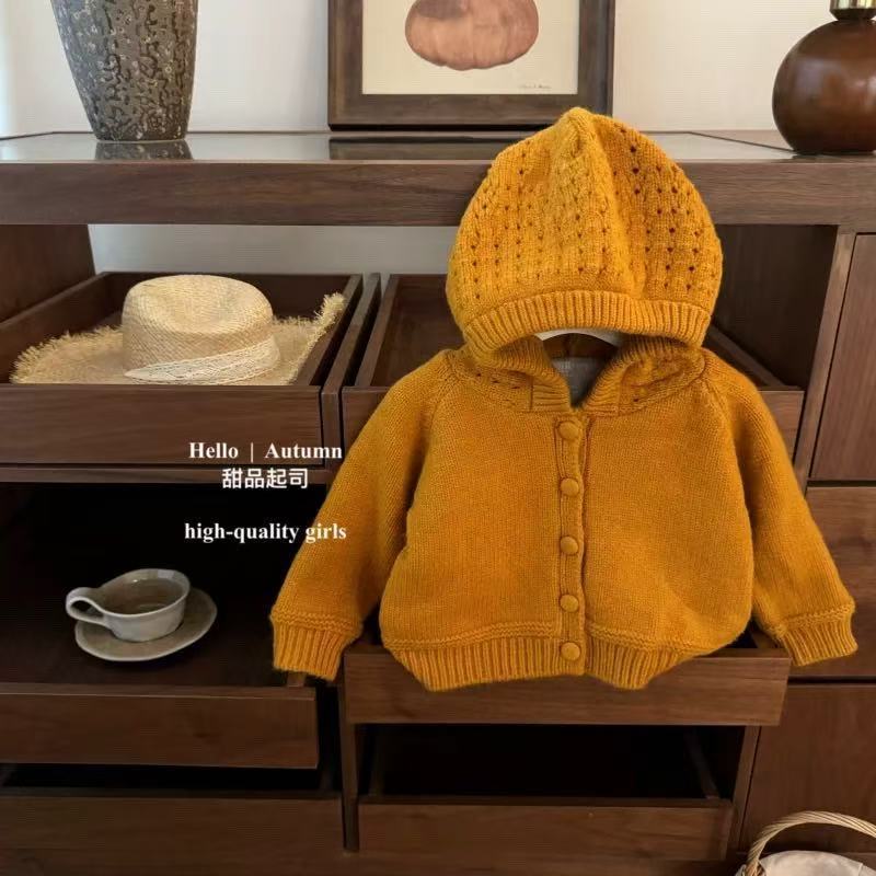 女童毛衣新款秋冬季保暖开衫