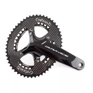 Carbon Ti碟刹碟片Carbon-ti碳纤钛铝合金公路山地车椭圆牙盘片