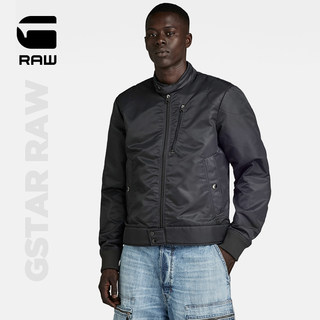 G-STAR RAW 2024春新男士立领骑行夹克大口袋工装风外套D24281