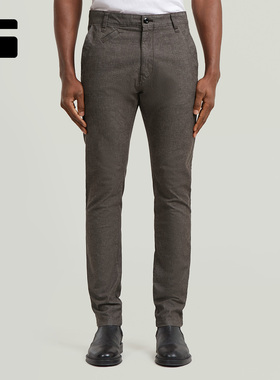 G-STAR裤子男弹力Bronson 3.0修身2026春季新品商务休闲裤D26336