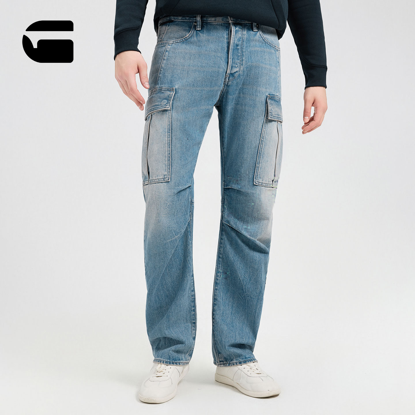 G-STAR男士直筒牛仔裤