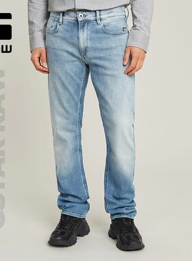 G-STAR RAW男士简约牛仔裤Mosa直筒痞帅风美式潮流裤子男D23692