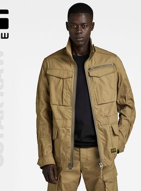 G-STAR RAW Rovic防泼水修身男士春秋梭织柔软休闲夹克外套D24282
