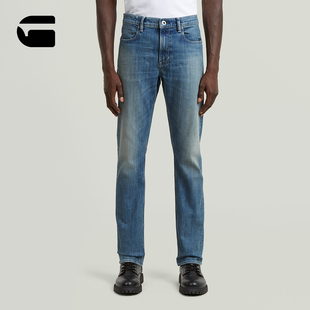 G-STAR舒适Mosa弹力男士26春季新款修饰腿型直筒显瘦牛仔裤D23692