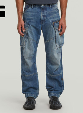 G-STAR RAW厚款Rovic 3D工装男士潮流宽松13oz美式牛仔裤D26149