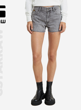 G-STAR RAW女士短裤11oz时尚撕边牛仔短裤热裤夏季潮裤下装D24376