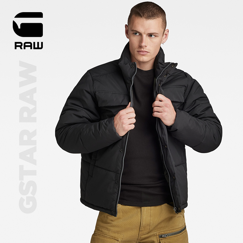 G-STAR RAW 秋冬Foundation防水立领夹克棉服男士2023新品D22886