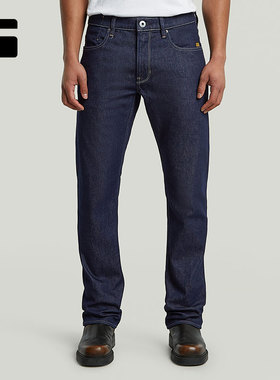 G-STAR RAW修饰腿型Mosa男士12盎司舒适微弹直筒牛仔裤秋季25新品