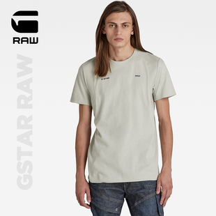 STAR RAW Moto字母T恤短袖 上衣D21551 男半袖 柔软弹力夏季