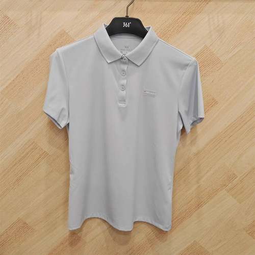 361度女短袖POLO衫速干新品2025夏休闲舒适冰感翻领T恤562524009A