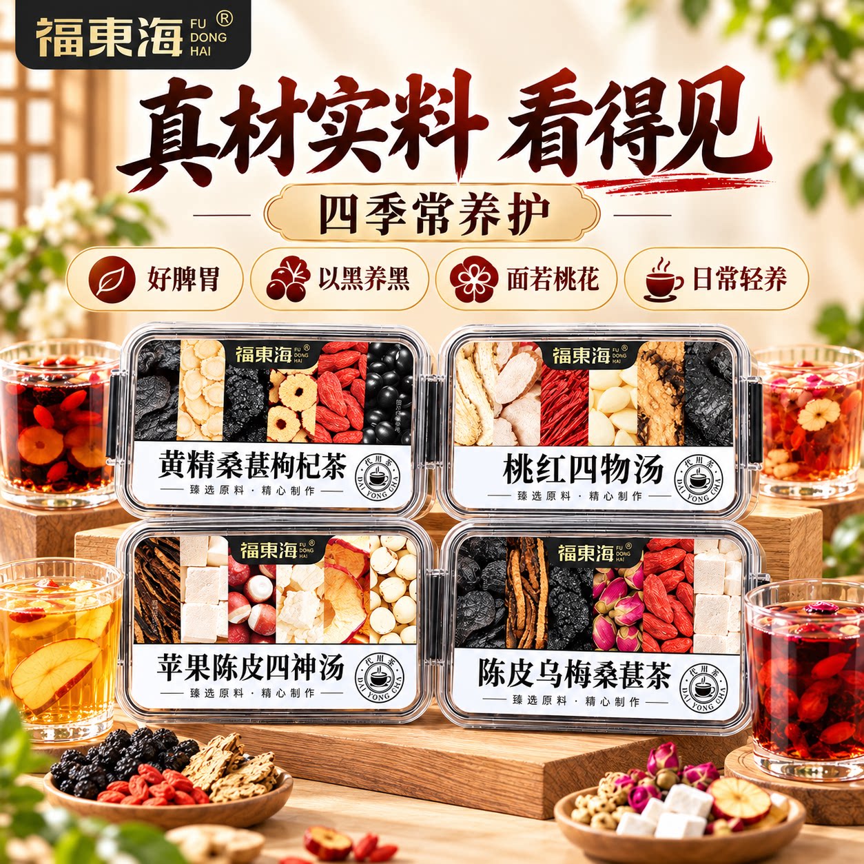 福东海乌梅汤四神汤药材不怕湿图片