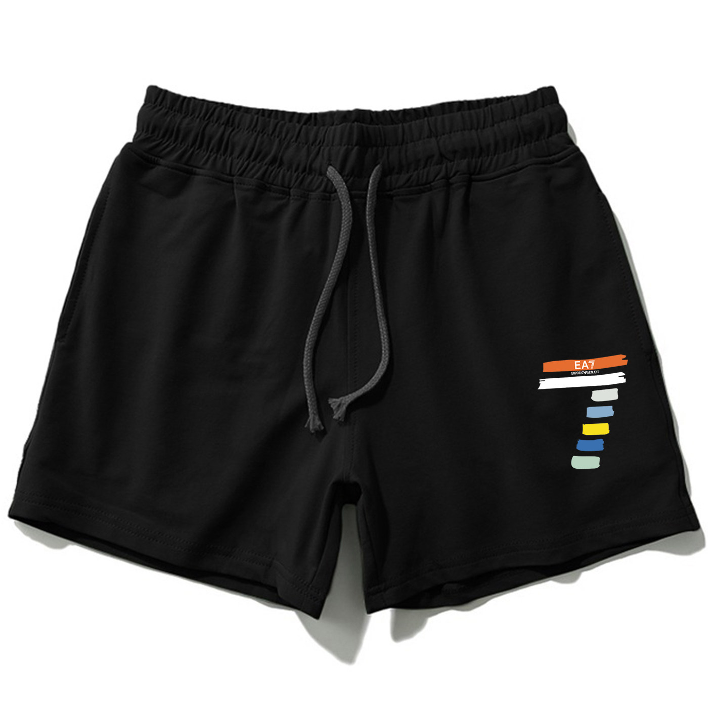 三分短裤男夏季黑色宽松大码运动健身居家外穿3分裤纯棉透气百搭