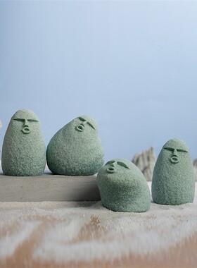 青砂石微景观造景流水鱼