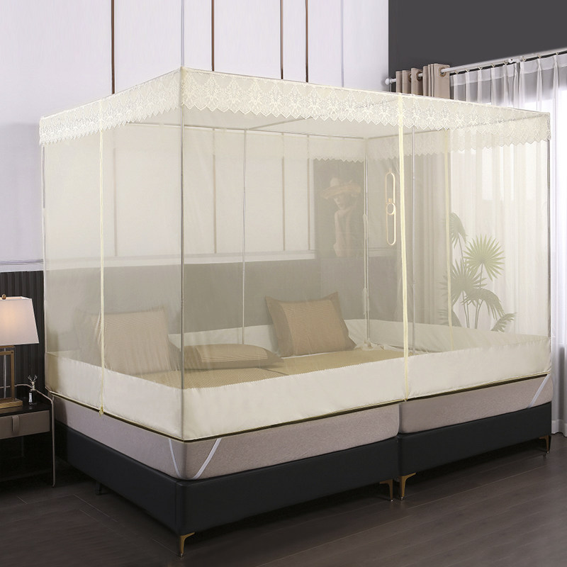 防摔蚊帐定做定制超大加宽特宽加大榻榻米土炕大小床拼接坐床拉链