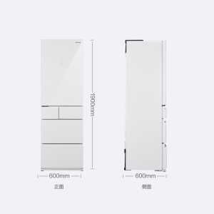 Panasonic/松下 NR-EE40TXB-W 风冷无霜嵌入式多门制冰家用冰箱