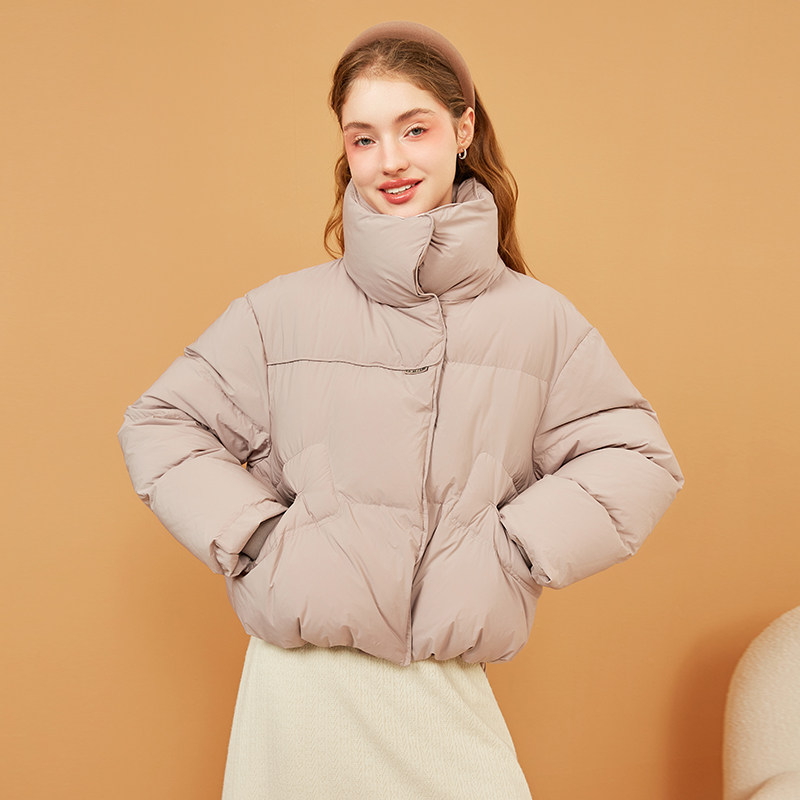 zklin官方旗舰店高端品牌白鸭绒羽绒服女2026冬季巨好看新款外套