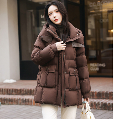 zklin中长款加厚保暖羽绒服