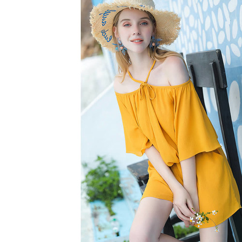 套装女夏新款小心机雪纺衫
