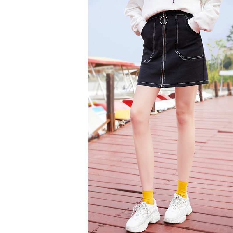 2026秋季新款牛仔裙半身裙高腰a字短裙包臀裙遮胯裙子显瘦裙子