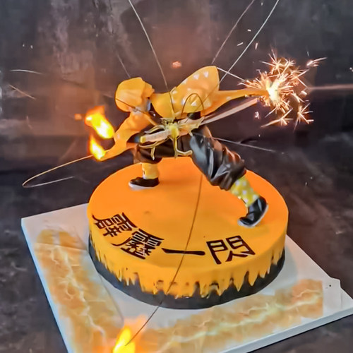 网红国际动漫鬼灭之刃蛋糕