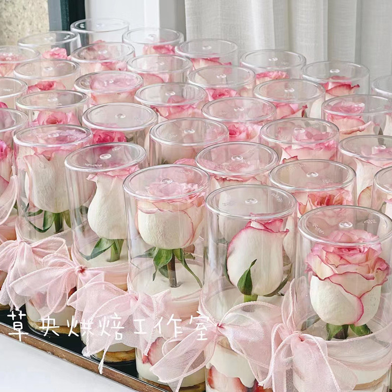 38女神节送女性手拿小甜点烘焙店热卖爆款罐子鲜花蛋糕装饰直筒杯,节庆用品/礼品,蛋糕/烘焙装饰用品,淘宝优惠券,粉丝福利购,淘宝优惠卷