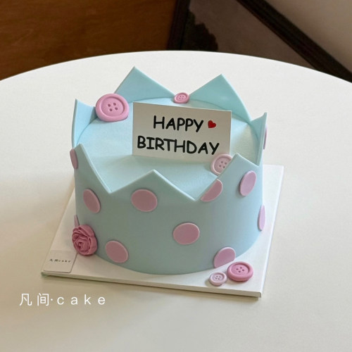 皇冠生日蛋糕装饰纽扣硅胶模具