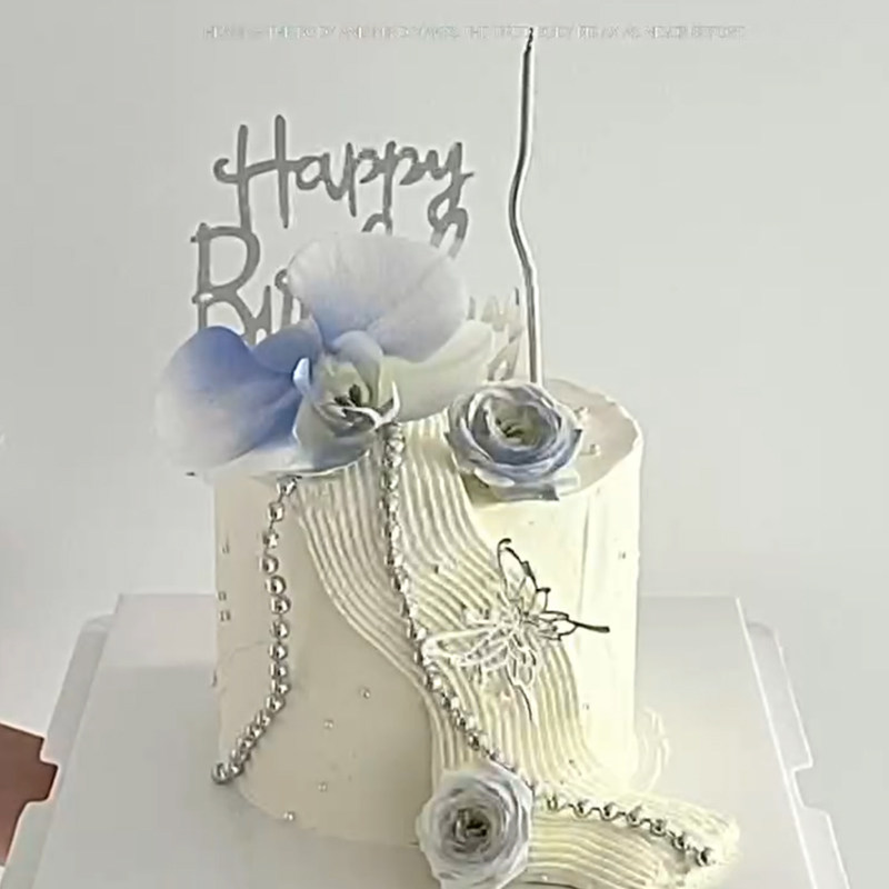 网红高级感蝴蝶送小仙女生日蛋糕装饰蝴蝶兰喷砂淡雅紫色系甜品,节庆用品/礼品,蛋糕/烘焙装饰用品,淘宝优惠券,粉丝福利购,淘宝优惠卷