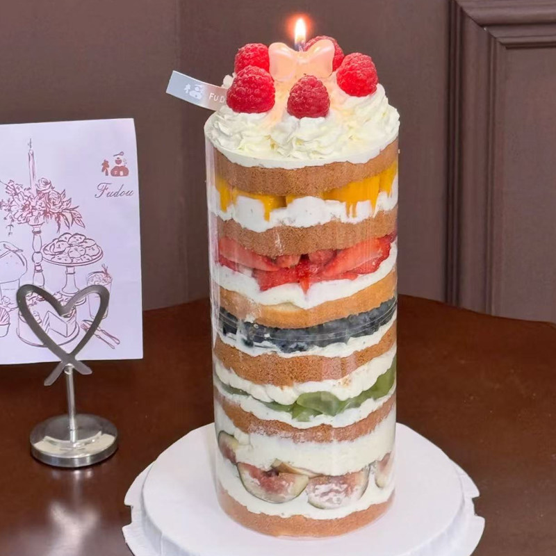 创意DIY氛围感加高甜品生日蛋糕装饰透明围边曲线蜡烛蝴蝶结丝带,节庆用品/礼品,蛋糕/烘焙装饰用品,淘宝优惠券,粉丝福利购,淘宝优惠卷