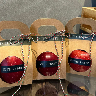 圣诞节平安夜平安果牛皮纸托蛇果单双包装手提袋送闺蜜朋友礼物