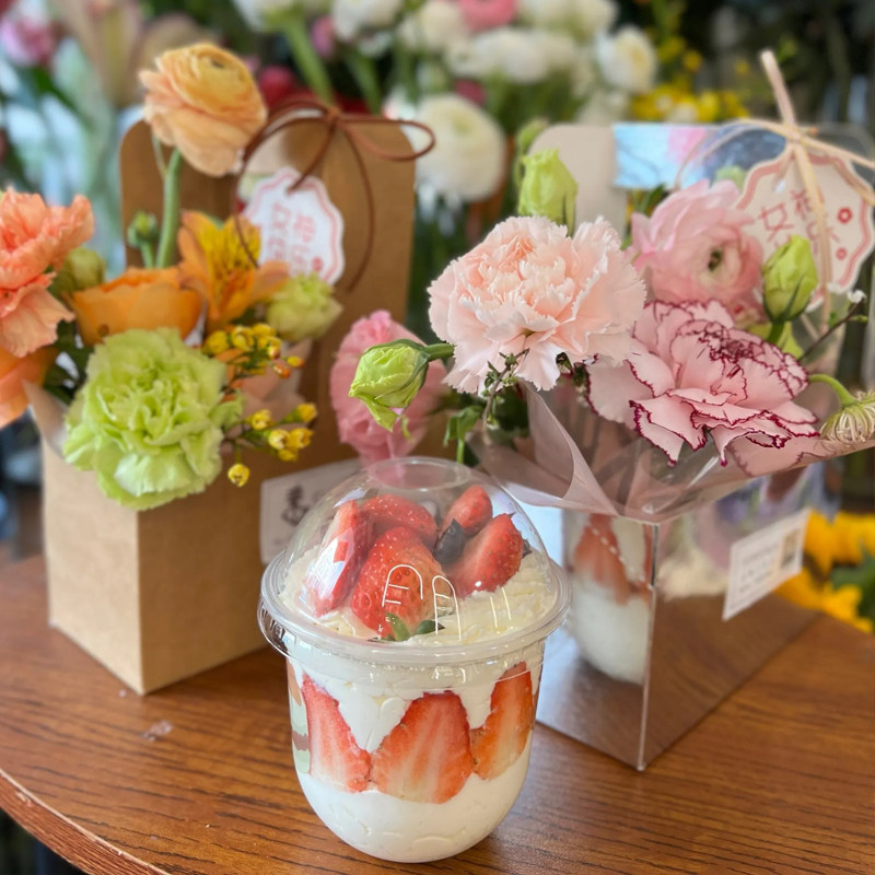 38女神妇女节牛皮纸手提胖胖杯鲜花甜品蛋糕包装盒学送女生伴手礼,节庆用品/礼品,蛋糕/烘焙装饰用品,淘宝优惠券,粉丝福利购,淘宝优惠卷