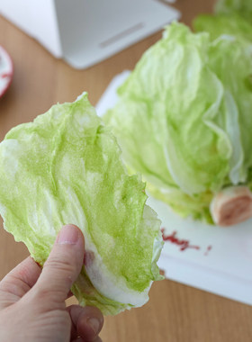 创意糯米纸翻糖生菜蛋糕装饰