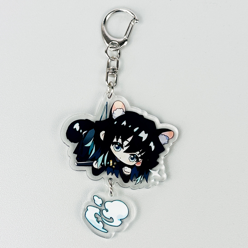 【双面夹层】鬼灭之刃周边时透无一郎钥匙扣亚克力书包挂件谷子