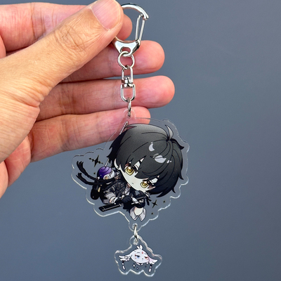 漂泊者男周边鸣潮钥匙扣亚克力书包挂件背包挂饰包包谷子