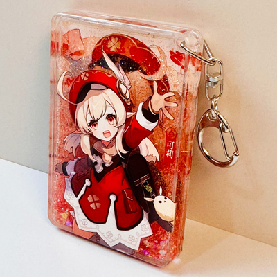 游戏周边同人亚克力书包挂件可莉包包钥匙扣流沙麻将