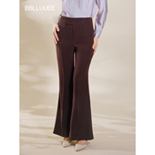 百搭微喇阔腿裤 女 新款 经典 轻松职场 BBLLUUEE粉蓝衣橱2026春装