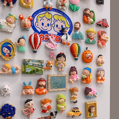 可爱女神气球冰箱贴树脂装饰磁力