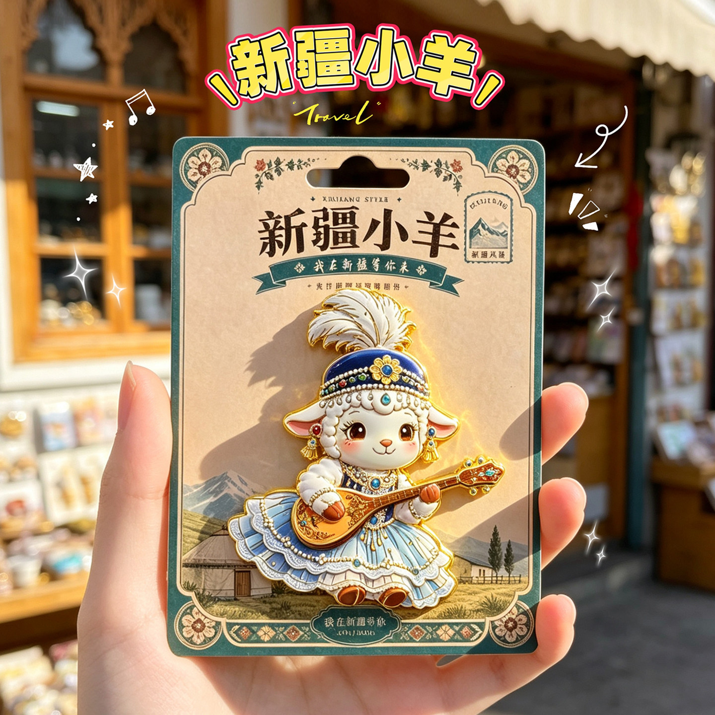 【新疆民族小羊】磁性冰箱贴网红款纪念品乌鲁木齐礼品伴手礼伊犁