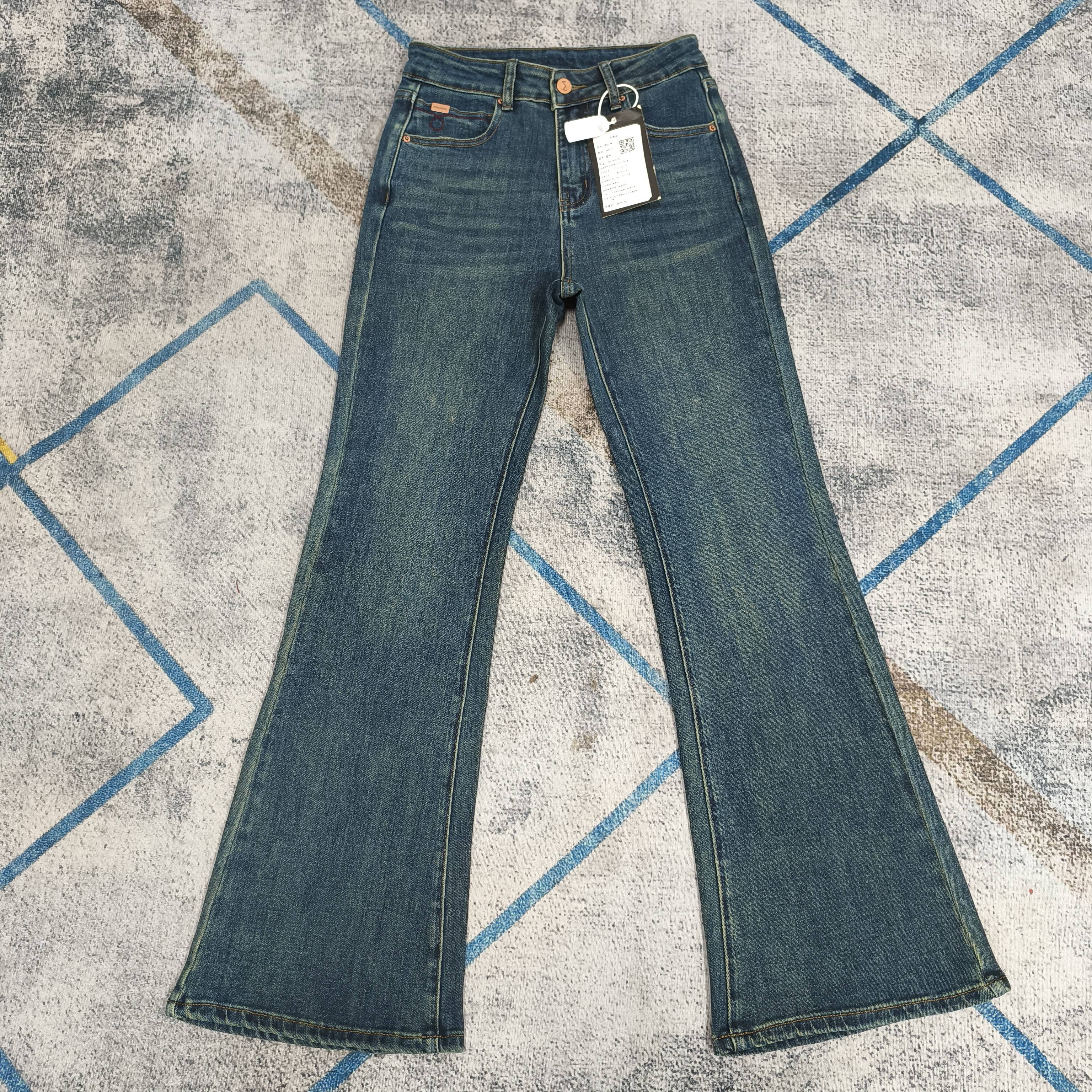 二师兄牛仔【广东】弹力修身喇叭裤显腿长牛仔裤默认微瑕介意勿拍