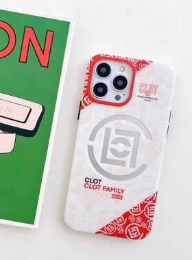 【新款】潮牌CLOT陈冠希联名藤原浩iphone16promax手机壳适用苹果15pro手机壳情侣14pro防摔高级感保护壳13