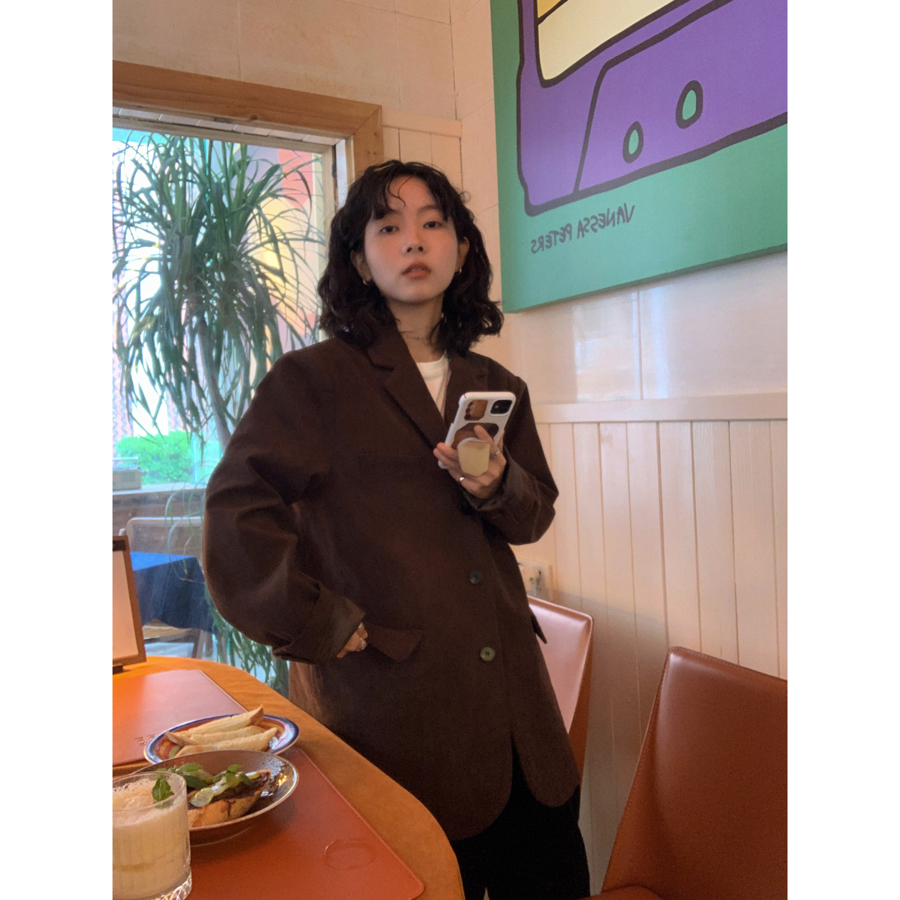 ifbeer常规韩版长袖西装