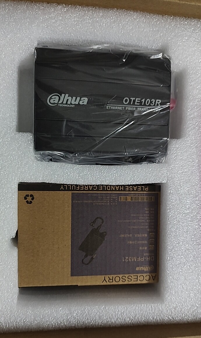 大华百兆以太网光端机单模单纤光纤，DH-OTE103R DH-OTE103T